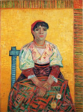 Vincent Van Gogh Painting - Mujer italiana Agostina Segatori Vincent van Gogh